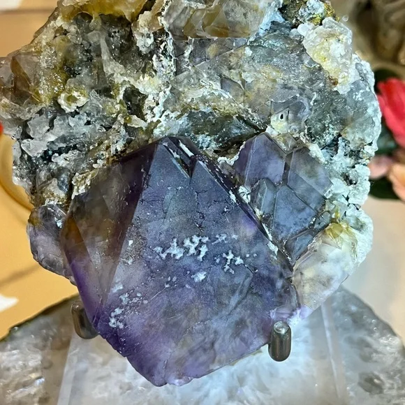 Stunning Purple Octahedral Fluorite - Picture 3 of 6